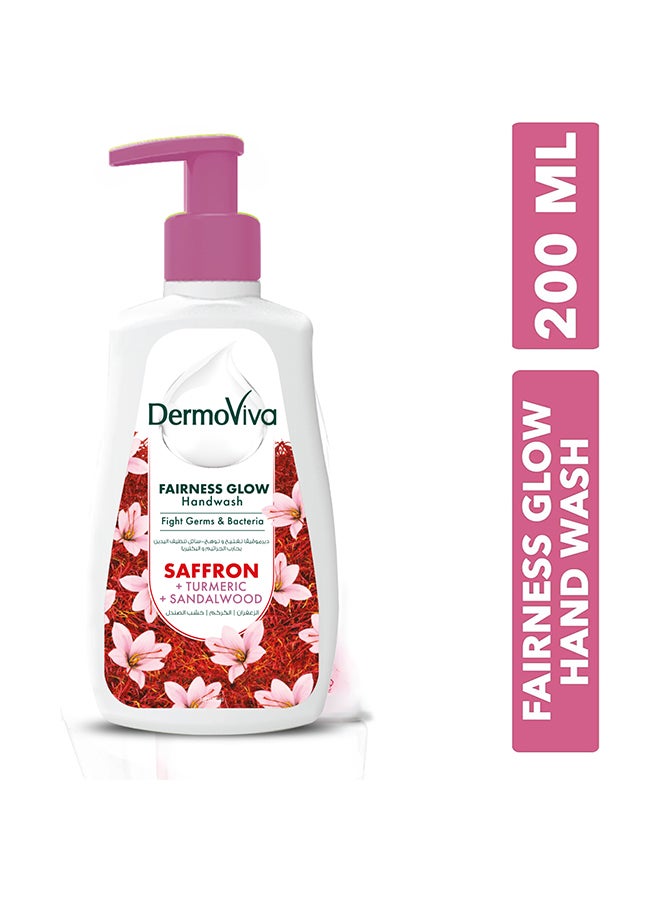 DermoViva Fairness Glow Handwash With Saffron Turmeric And Sandalwood Extracts 3 x 200ml - Image 5