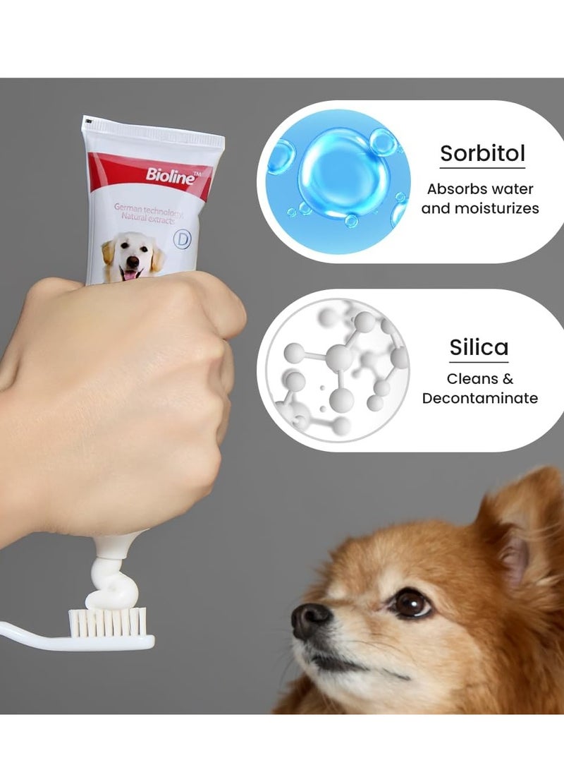 Bioline Tooth Paste Beef Flavor For Dogs 100g - Image 5