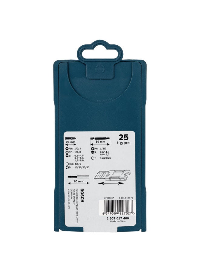 Bosch 25-piece "x" Type Boxed Screwdriver Bit Set , Alloy Steel Material - Image 5