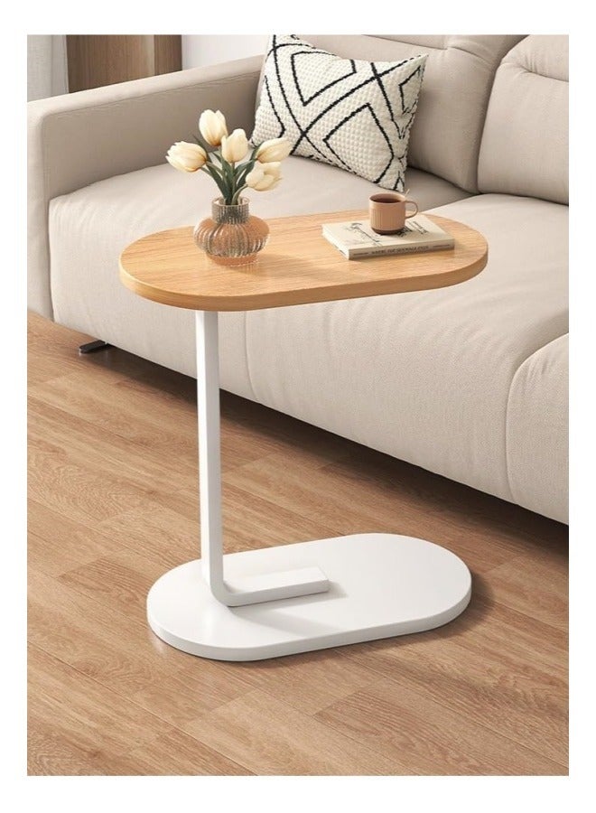 هوكور طاولة أريكة، طاولة جانبية أريكة، تصميم منزلق بجانب الحمام في غرفة المعيشة، طاولة مكتب للكمبيوتر المحمول، طاولة قهوة ووجبات خفيفة، إطار معدني، سهلة التجميع 45 * 30 * 60 سم - Image 1