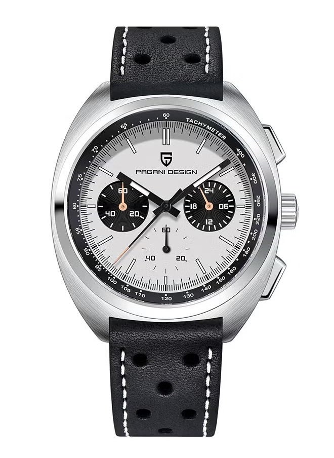 PAGANI DESIGN Men's Retro Quartz Watch, Sports Chronograph, AR Synthetic Sapphire, VK63 Movement, 100 Meters Waterproof  - Image 1