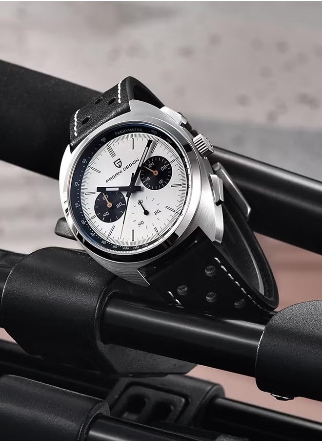 PAGANI DESIGN - Men's Retro Quartz Watch, Sports Chronograph, AR Synthetic Sapphire, VK63 Movement, 100 Meters Waterproof - Image 1