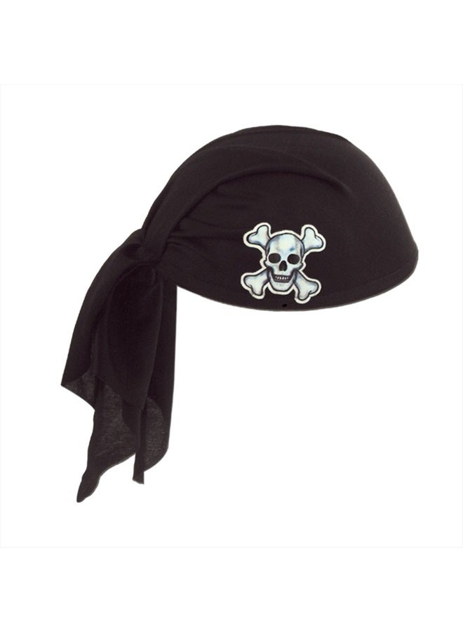 Century Novelty Pirate Black Scarf Hat 
