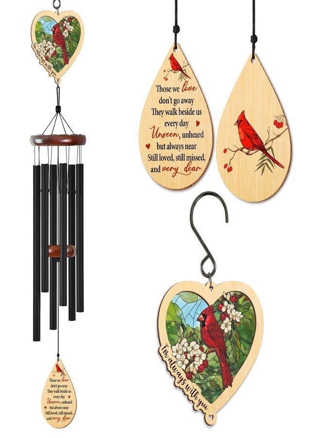 FLAGWIX Black - Cardinal Memory - Wind Chimes - Image 1