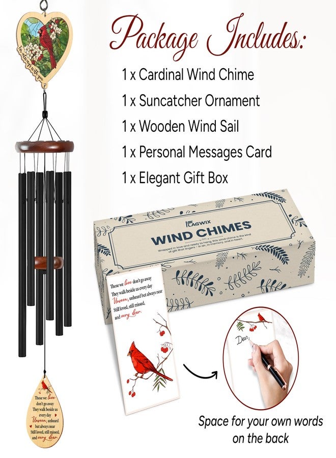 FLAGWIX Black - Cardinal Memory - Wind Chimes - Image 2