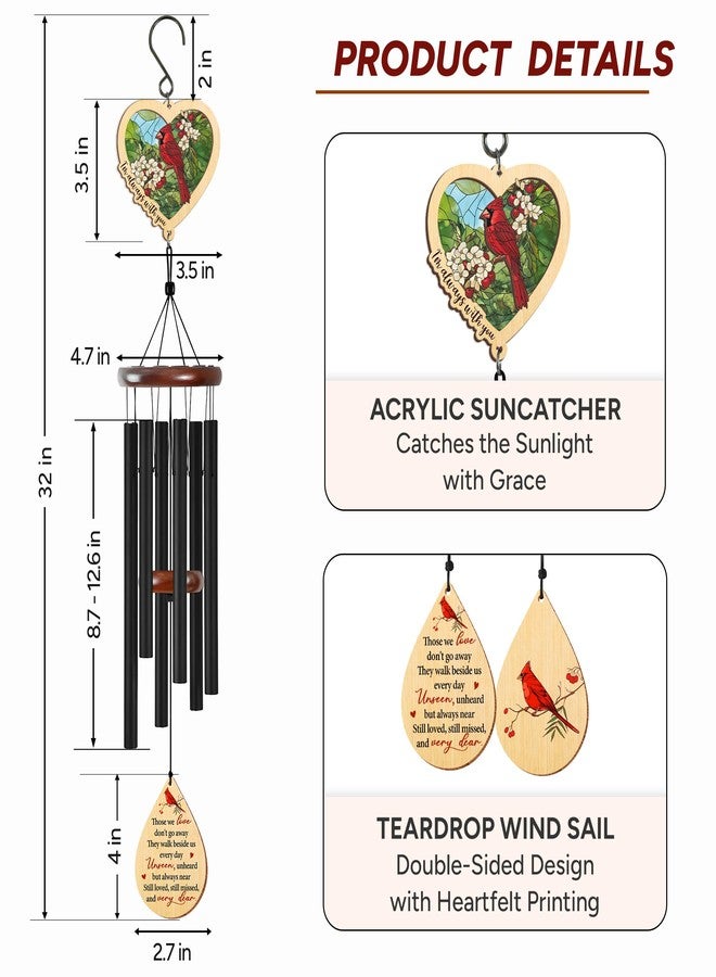FLAGWIX Black - Cardinal Memory - Wind Chimes - Image 4