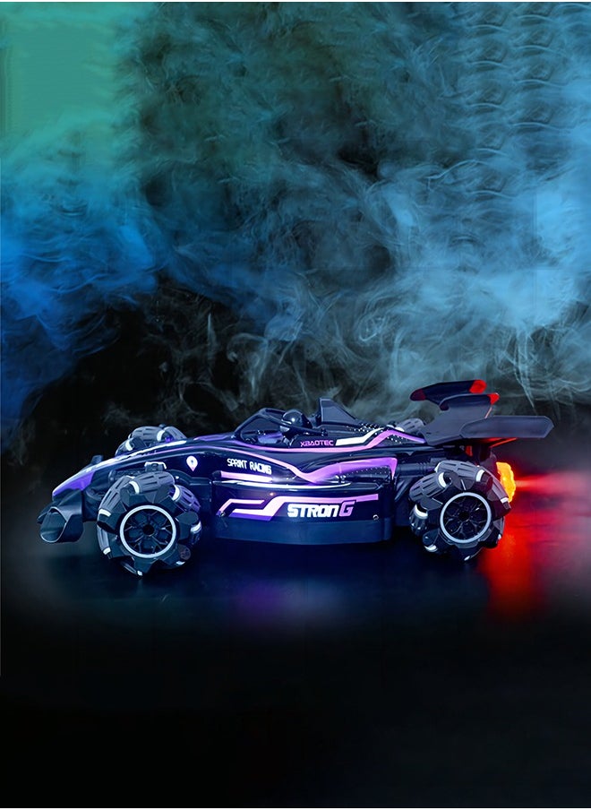 gearbox Gearbox Spray R/C Stunt Car with Lights, Music, and Spray - 2.4G Remote Control Included, Unisex, Purple  - Image 5