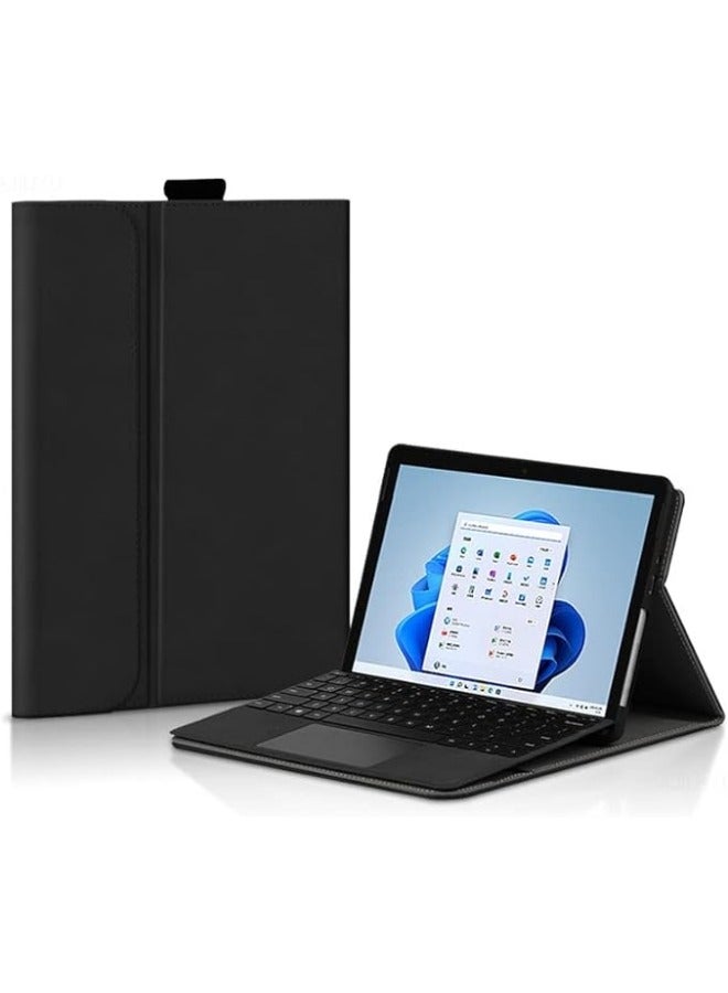 Case Compatible with Surface Pro 9 with Soft TPU Case Compatible with Signature Keyboard Cover PU Leather Protective Shell - Image 1
