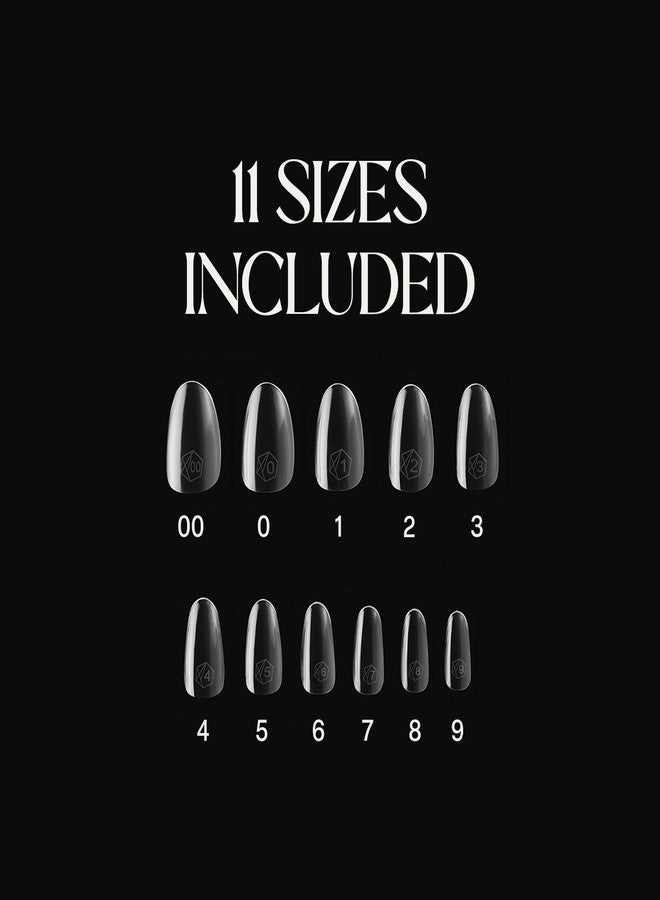 Aprés Gel-X® Sculpted Round Short Tip Box | 500pc Gel-X Tips, 11 Sizes 00-9, Premium Quality - Image 2