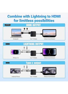 General HDMl Multimedia Adapter for Car with Factory Cable, TV Adapter for Fire TV Stick/Game Console/Screen Launcher/DVD/Set Top Box, 2.4 GHz WiFi, Plug & Play  - Image 5