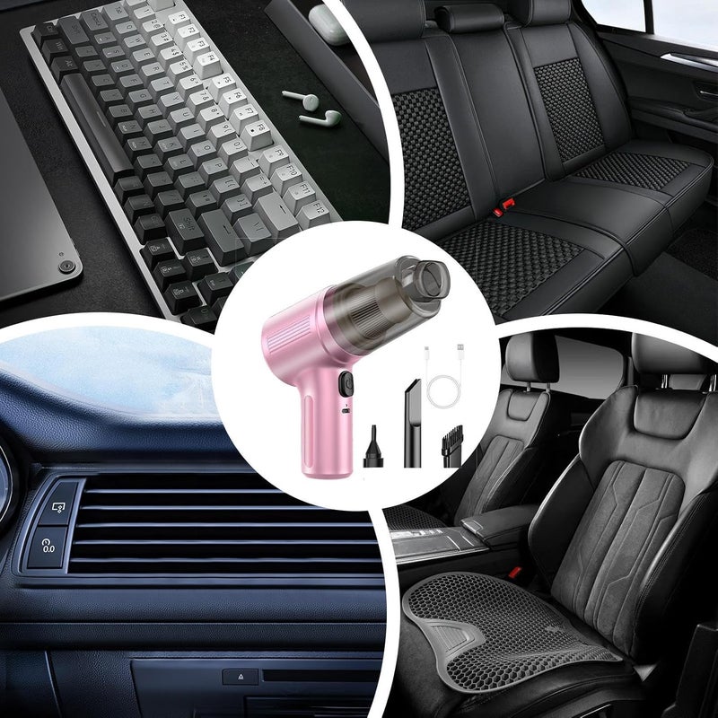 Car Vacuum Cleaner - Cordless High Suction Handheld Cleaner, Powerful Portable Dust Vacuum, Rechargeable Mini | Effortless Cleaning Small for Auto Interior, Home, Office, Truck, SUV - Image 5
