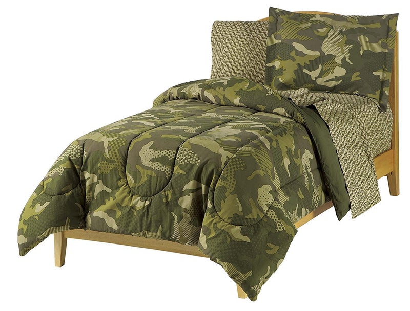 dream FACTORY Dream Factory Boys Army Green Desert Camo Comforter Set Multi Twin 