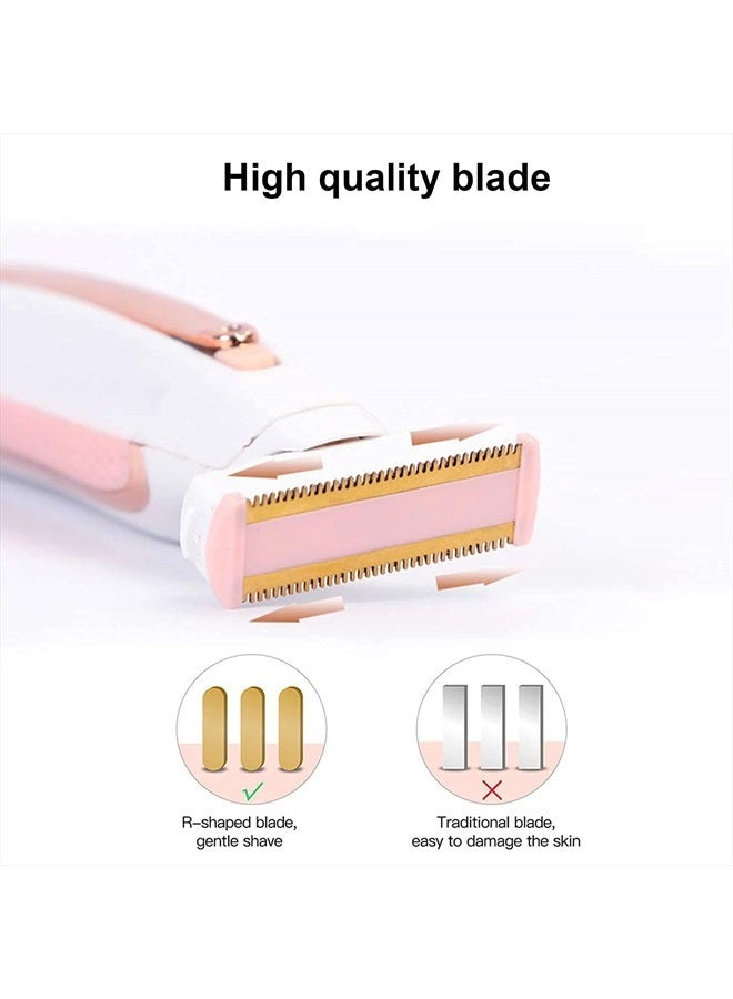 LinMei Body Ladies Shaver Replacement Heads and Charger for Finishing Touch Flawless Body Rechargeable Ladies Shaver and Trimmer with 2 Cleaning Brush - Image 3