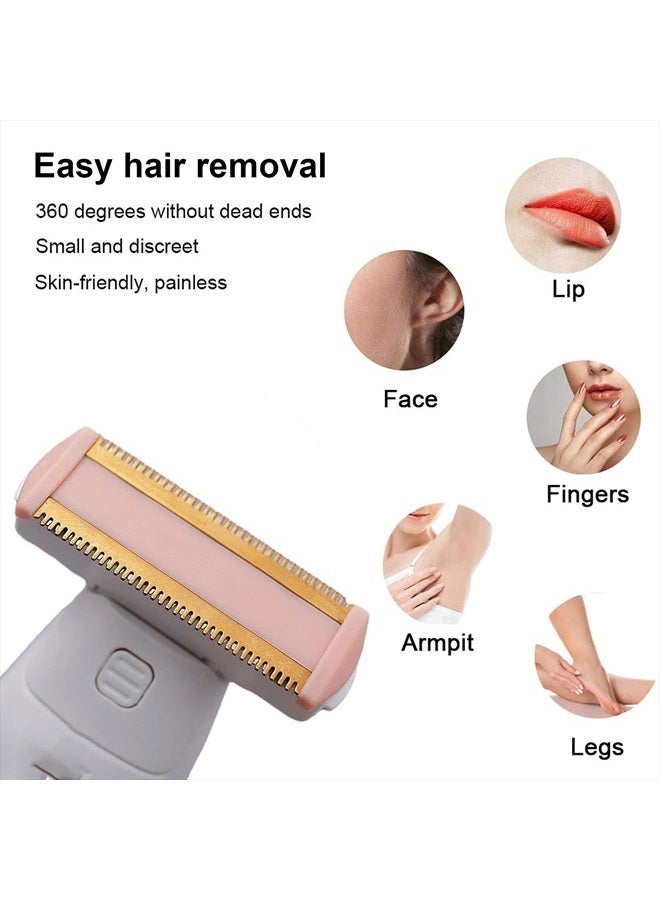 LinMei Body Ladies Shaver Replacement Heads and Charger for Finishing Touch Flawless Body Rechargeable Ladies Shaver and Trimmer with 2 Cleaning Brush - Image 4