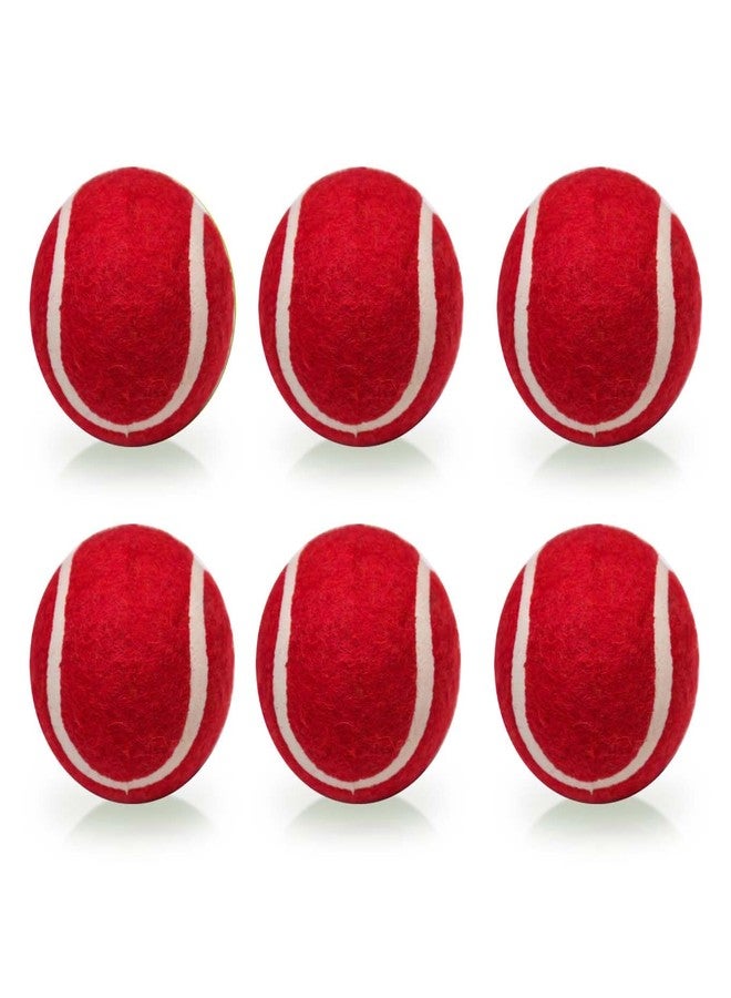 FULLY Tennis Ball for Cricket | Soft Tennis Ball | Bounce Tennis Balls - Sturdy Lightweight and Durable for Tennis Courts, Cricket Tournaments and Street Match (Set of 6) - Image 1