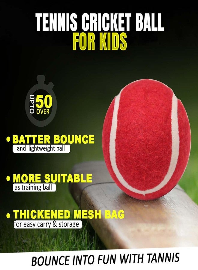 FULLY Tennis Ball for Cricket | Soft Tennis Ball | Bounce Tennis Balls - Sturdy Lightweight and Durable for Tennis Courts, Cricket Tournaments and Street Match (Set of 6) - Image 5