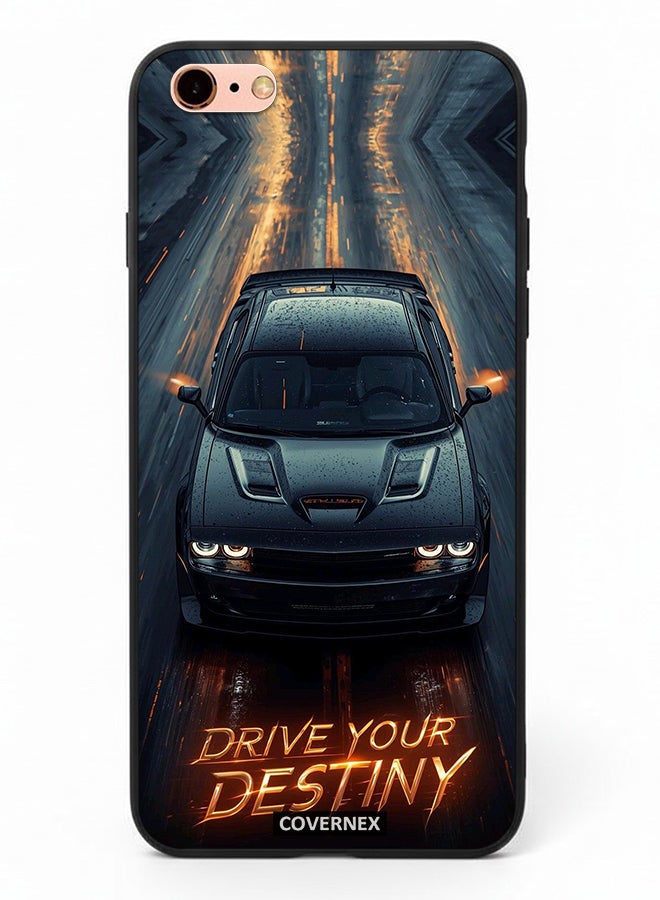Covernex Apple iPhone 6s Plus Protective Case Cover Printed Featuring Drive Your Desting Dark Muscle Car - Image 2