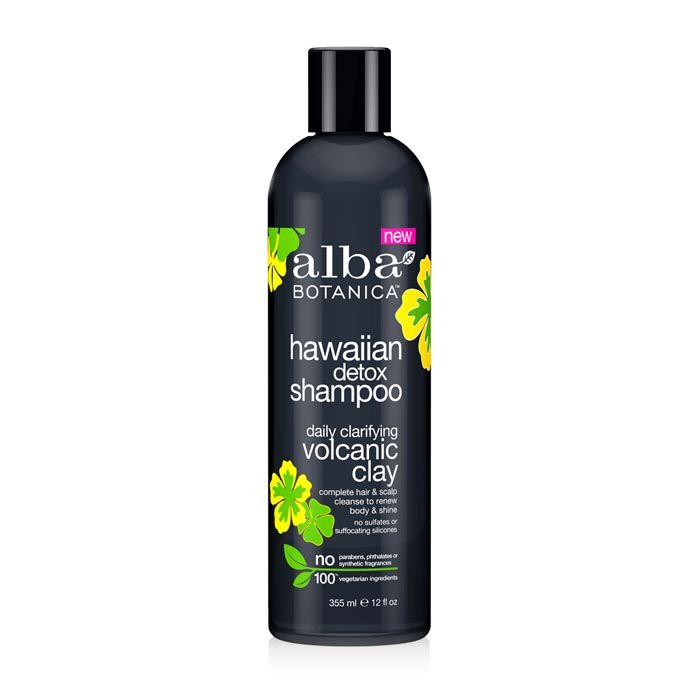 Alba Hawaiian Detox Shampoo Volcanic Clay 12 Oz