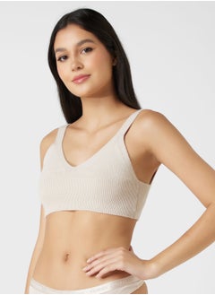 CALVIN KLEIN Strappy Ribbed Bra  - Image 1