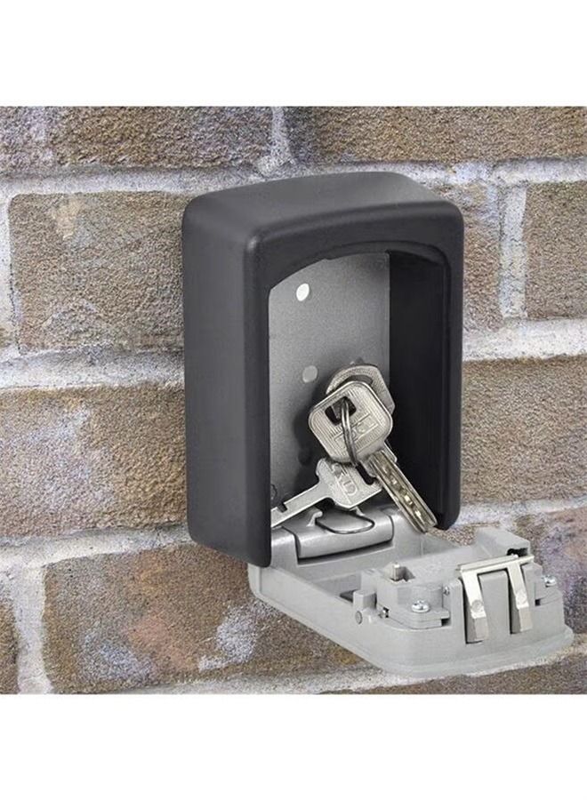 Wall Mounted Electronic Key Hiding Storage Box Grey/Black 82x117x37mm - Image 4