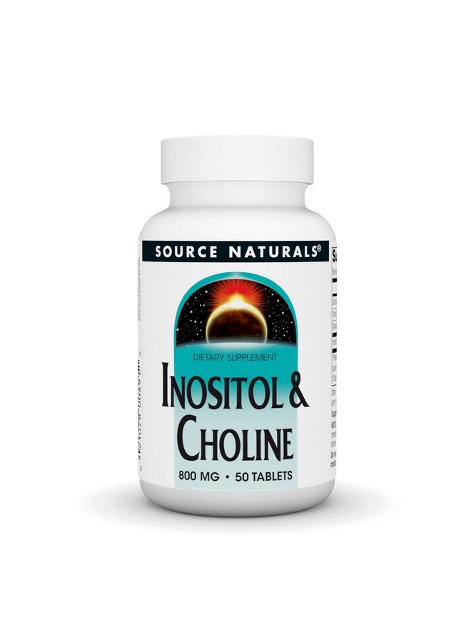 Source Naturals Inositol & Choline 800 mg Supports Healthy Nerve Function - 50 Tablets - Image 1