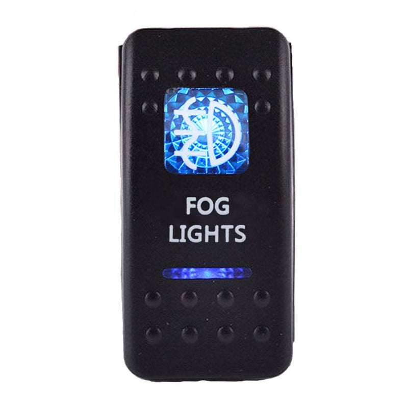 ESUPPORT E Car Blue LED Fog Light Toggle Switch - Image 1