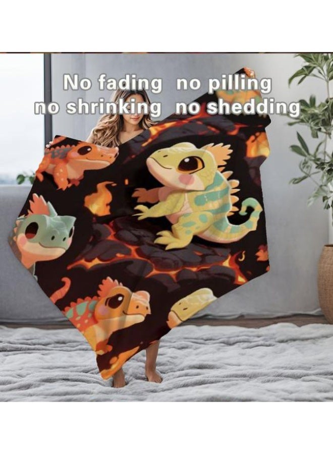 عام بطانية رقيقة من الفانيلا الكرتونية للأطفال والرضع (دافئة ومريحة، ومناسبة للنوم والألعاب) 70 سم * 100 سم - Image 1