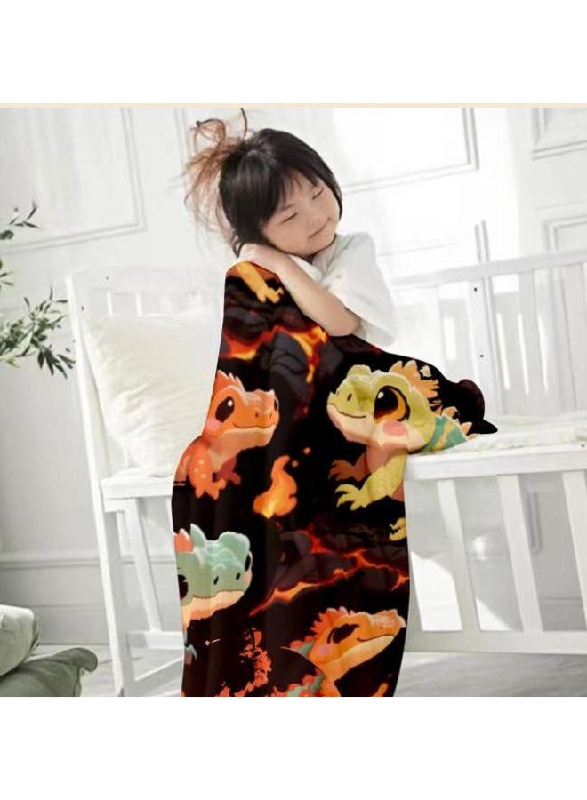 عام بطانية رقيقة من الفانيلا الكرتونية للأطفال والرضع (دافئة ومريحة، ومناسبة للنوم والألعاب) 70 سم * 100 سم - Image 2