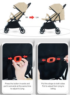 Auto Baby Stroller, Can Sit And Lie, Lightweight Single Stroller, Foldable And Portable Pram WIth Big Storage Basket, Travel Stroller For Newborn 6607-k - pzsku/ZC64AF841519535C8F780Z/45/_/1737101776/b971ee23-bb7d-45ea-85d6-4c3dbb478bea