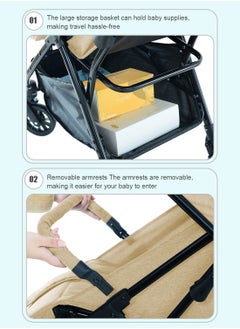 Auto Baby Stroller, Can Sit And Lie, Lightweight Single Stroller, Foldable And Portable Pram WIth Big Storage Basket, Travel Stroller For Newborn 6607-k - pzsku/ZC64AF841519535C8F780Z/45/_/1737101780/b24a63d2-2f32-4de1-adf1-7ad7cced80ba