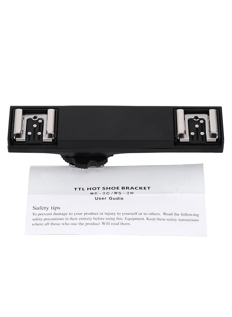 Y&D Camera Hot Shoe Splitter, Loadable Up to 3 Kg SLR Dual Convenient Ultralight for Canon'S I-TTL(for Canon)  - Image 4