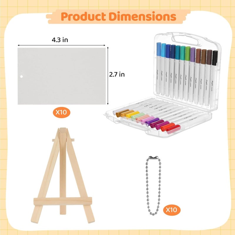 Art Set: 3D Painting Kit, Foam Paper, Markers, Beads, Easel, - Image 5