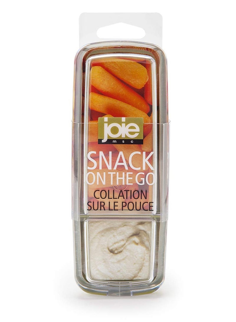 Joie Snack On the Go Divided Container, Two Compartment Storage Box Keeps Foods Separate, Leakproof and Airtight, Ideal for Veggies and Dip or Cheese and Crackers, Colors May Vary - Image 5