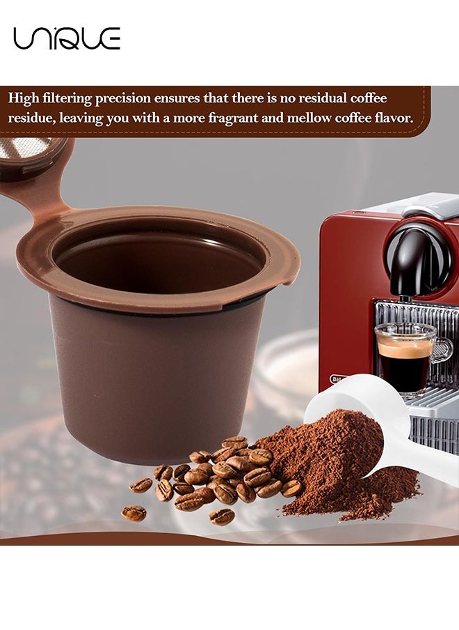 Unique Coffee Capsules Cups Reusable Refillable, Espresso Pods Filters For Nespresso Machines, Can be Used Creatively Brew Your Favorite Tea or Dried Fruit for Home Kitchen Office Outdoor Use 5pcs  - Image 4
