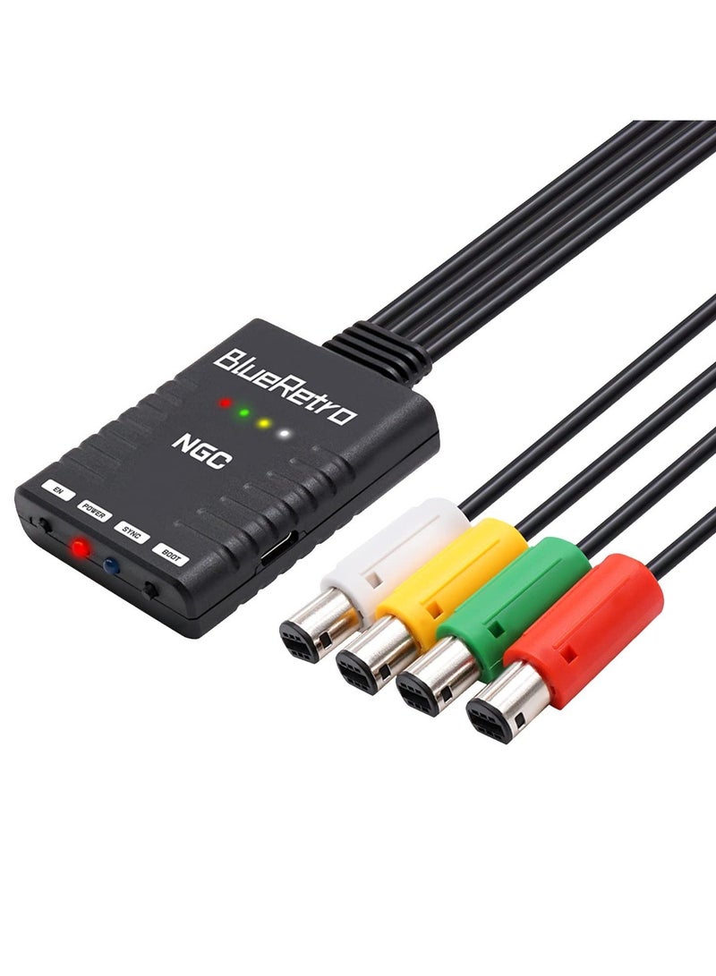 Y&D Wireless Controller Adapter for Nintendo Gamecube Console Compatible PS3 PS4 PS5 Switch Pro Joycon Xbox One Series X/S Bluetooth to NGC System - Image 1