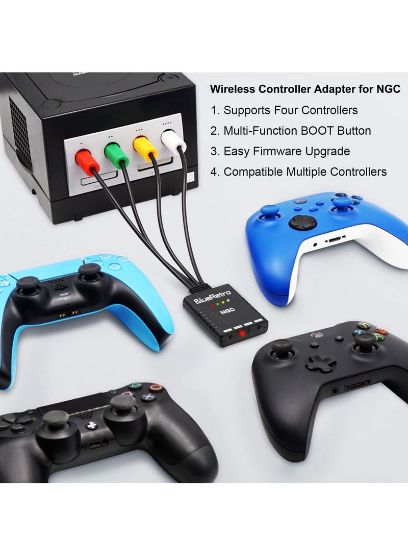 Y&D Wireless Controller Adapter for Nintendo Gamecube Console Compatible PS3 PS4 PS5 Switch Pro Joycon Xbox One Series X/S Bluetooth to NGC System - Image 2