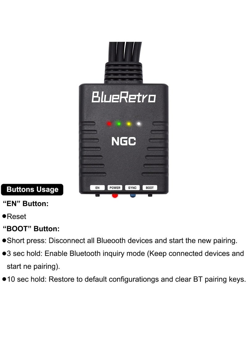 Y&D Wireless Controller Adapter for Nintendo Gamecube Console Compatible PS3 PS4 PS5 Switch Pro Joycon Xbox One Series X/S Bluetooth to NGC System - Image 3