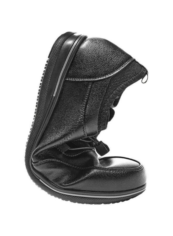 Kitchen King Chuwang Chef Shoes For Men, Non-Slip, Oil-Resistant, Kitchen Work Shoes, Water-Repellent, Casual Soft-Soled Leather Shoes, Lace-Up C5003, Size 40 - Image 3