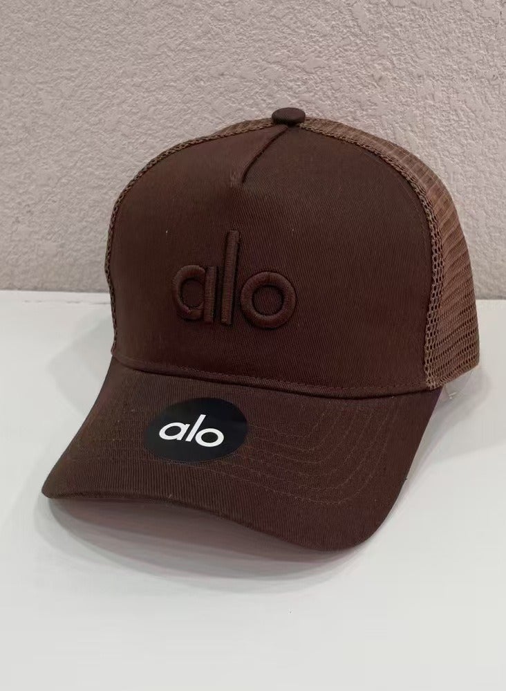 alo Alo embroidered lettering mesh baseball cap