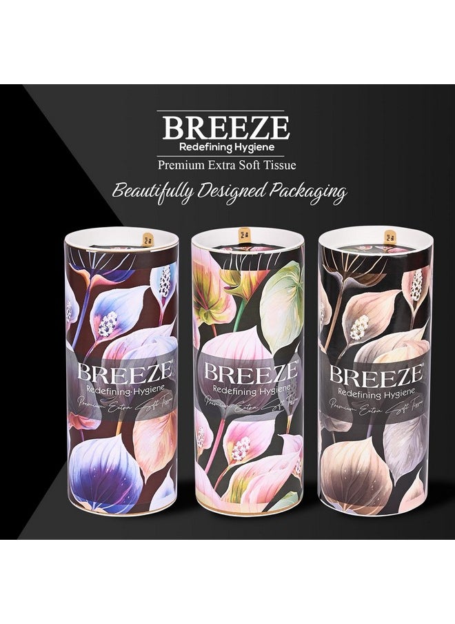 Breeze Bre024 2 Ply Facial Tissue Soft Wipe & Disposable For Kitchen Car Office & Home Use 60 Pulls In Each Box (Pack Of 3, Multicolor)  - Image 3