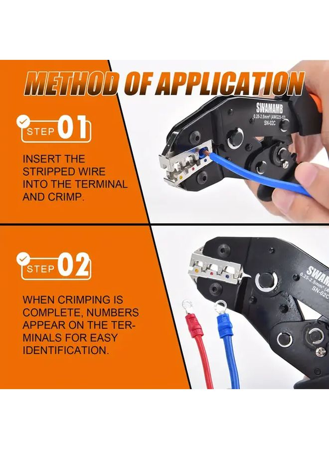 أداة ضغط طرفية معزولة مسبقًا SN 02C HC بتصميم موفر للجهد - Image 5