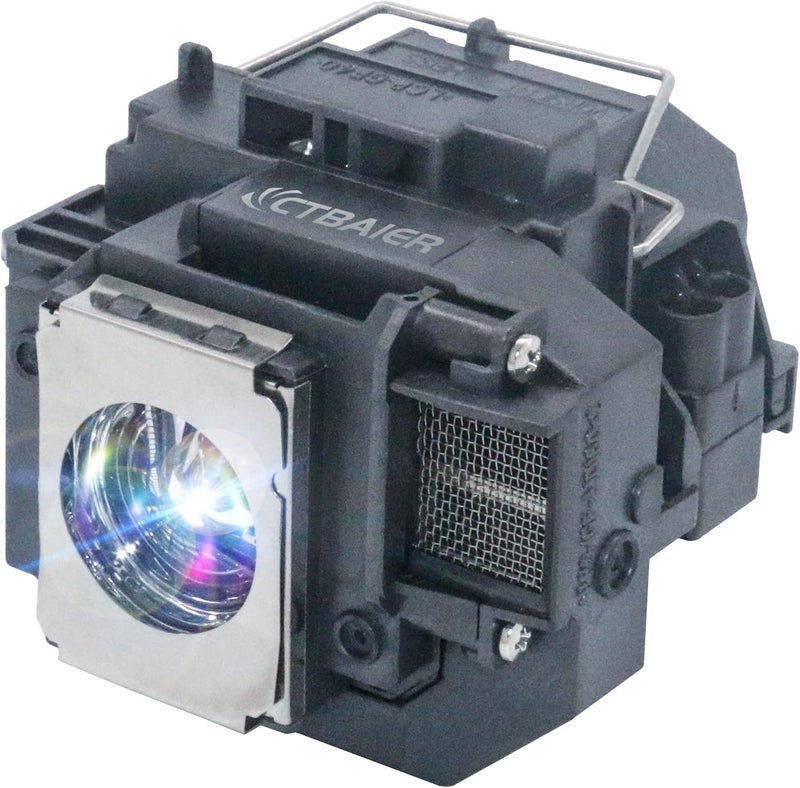 CTBAIER ELPLP54 ELPLP55 ELPLP56 ELPLP58 for Epson 705HD EX31 EX51 EX71 EB-S7 EB-X7 EB-S8 ex5200 ex7200 ex3200 s10+ PowerLite Home Cinema Replacement Projector Lamp Bulb with Housing - Image 1