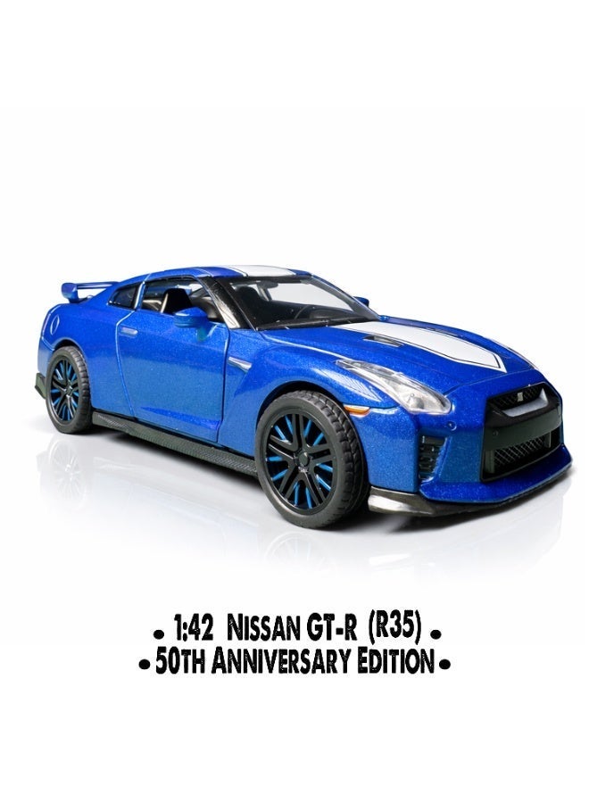 CCA Nissan GT-R (R35) 50th Anniversary Edition Diecast Model 1:42 Scale – Official Licensed Collectible - Image 1