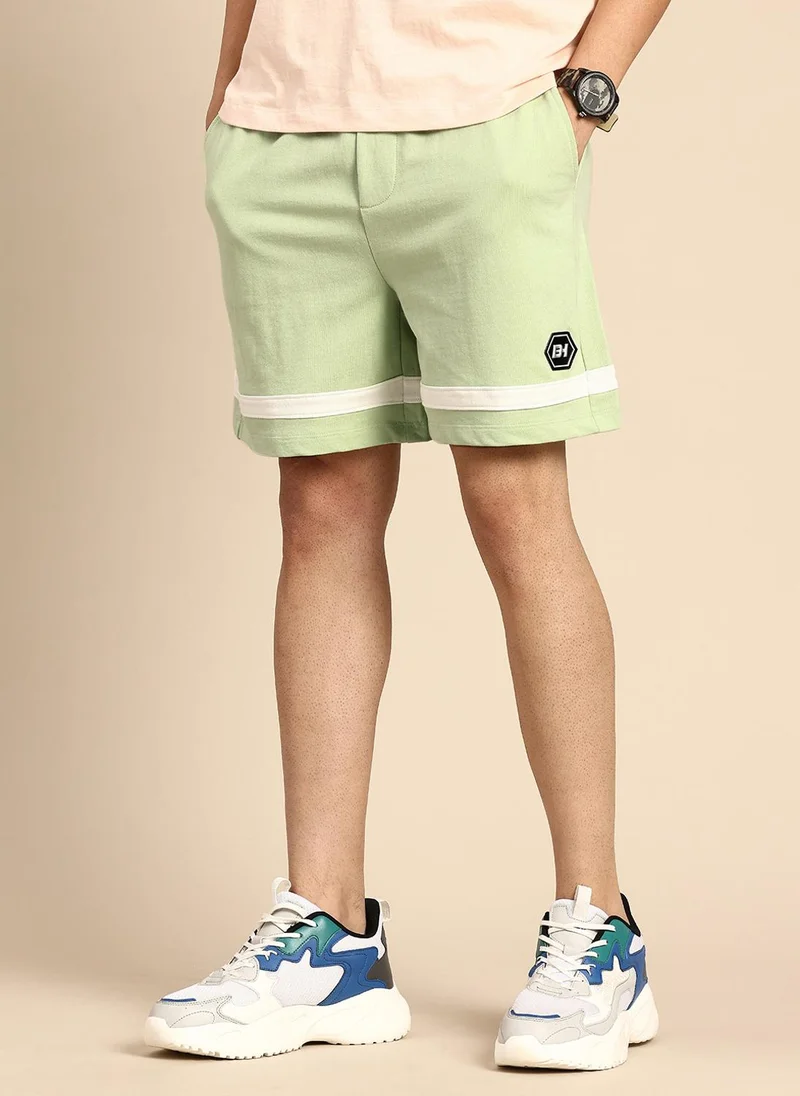 بيينغ هيومان Men Pure Cotton Striped Shorts