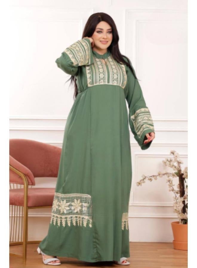 Jalabiya with a wonderful and distinctive design/cotton, worn from 60 kg to 85 kg  - Image 2