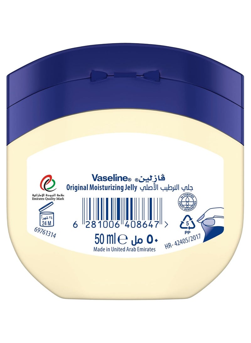 Vaseline Original Moisturizer for Dry Skin 50ml - Image 2