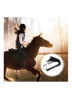 Y&D Riding Whip for Racecourse, Faux Leather Crop Equestrian Flogger Shaft Paddle Horse Accessories Racecourse (Black)  - Image 5