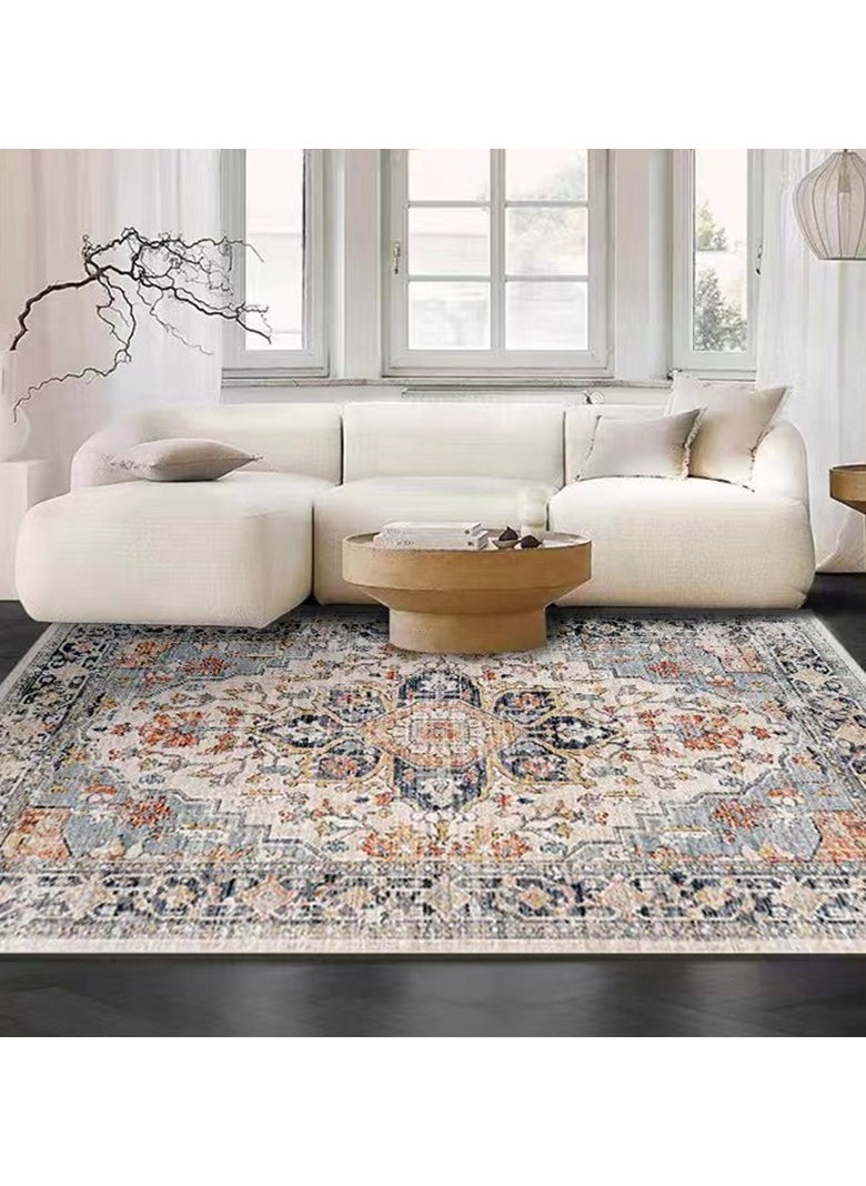 Loquat Squality Non Slip And Washable Foldable Fine Cashmere Carpet(Carpet Only) 