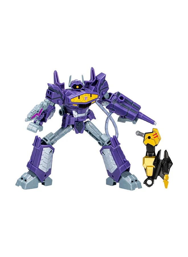 HASBRO - GAMING Transformers Toys Earthspark Deluxe Class Shockwave Action Figure 5-Inch Robot Toys For Kids Ages 6 And Up