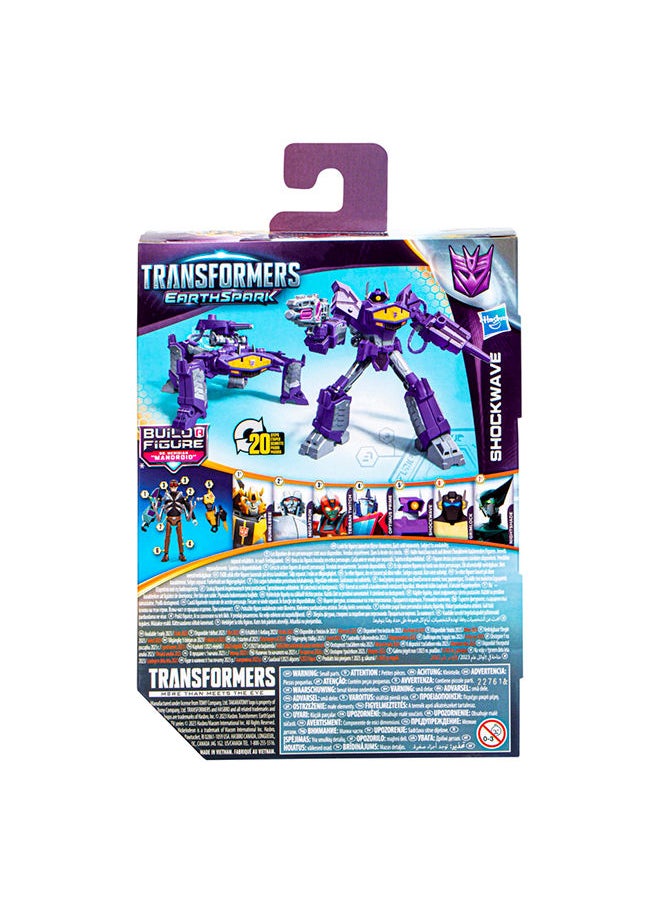 HASBRO - GAMING - Transformers Toys Earthspark Deluxe Class Shockwave Action Figure 5-Inch Robot Toys For Kids Ages 6 And Up - Image 1